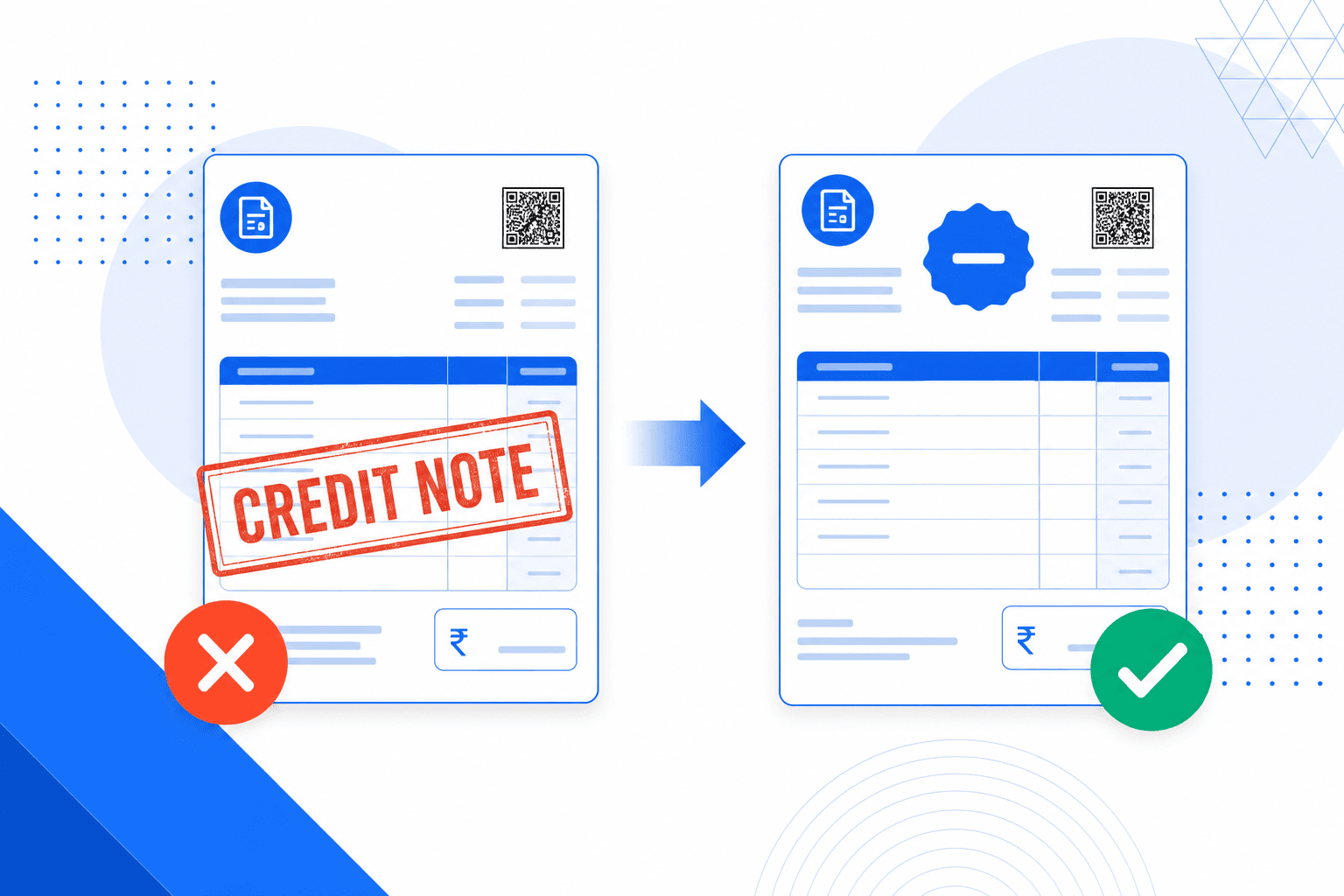 How to cancel an e-invoice: credit note flow diagram