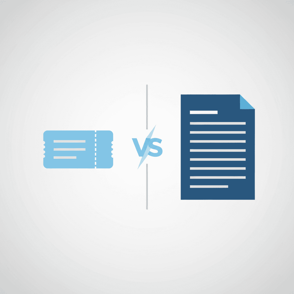Simplified invoice vs full invoice comparison