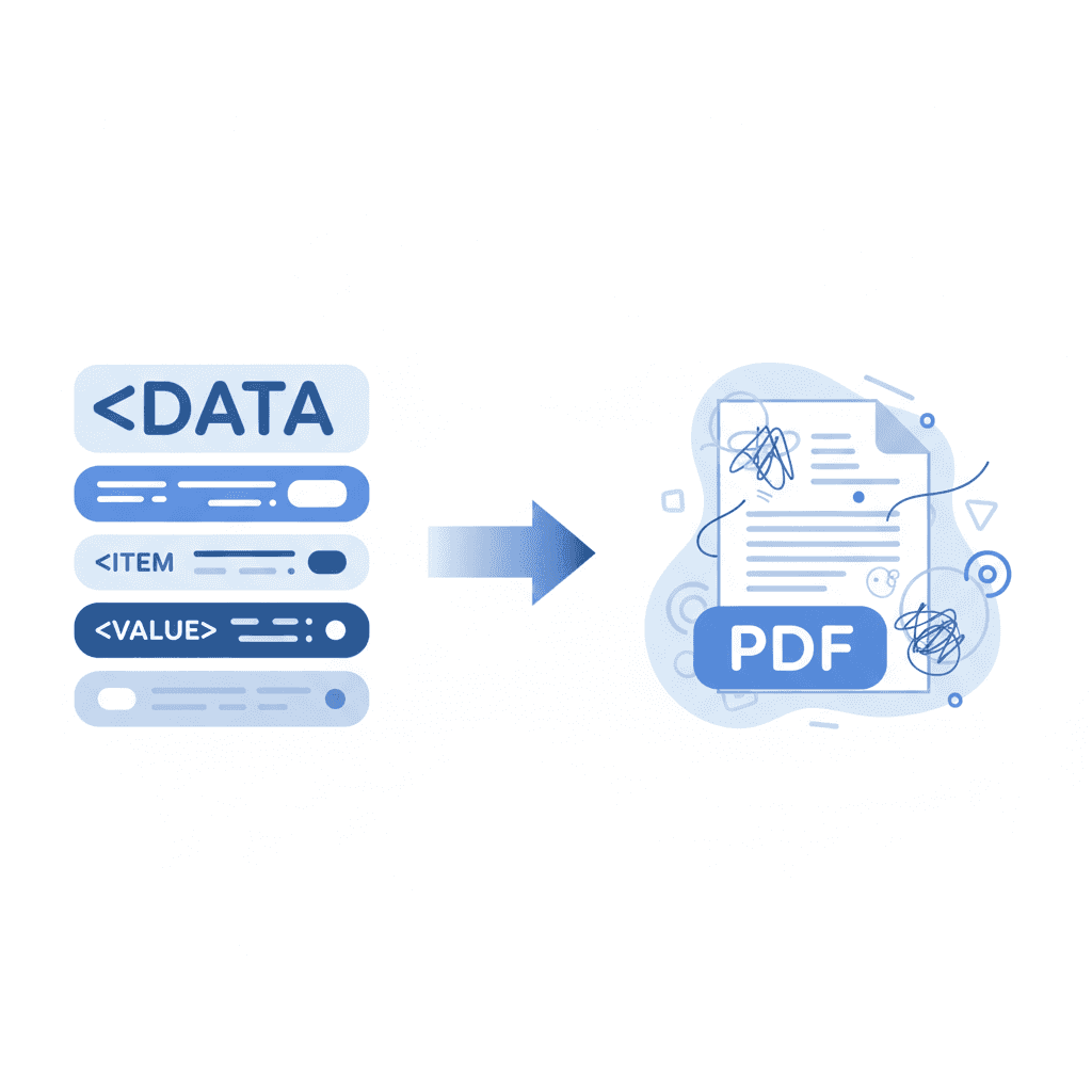 XML invoicing explained with structured data tags