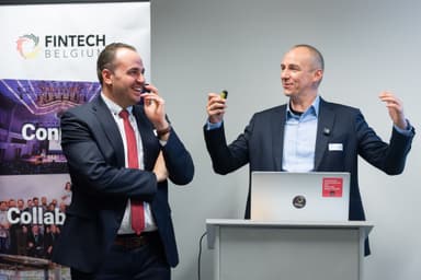 Speaking at an industry event