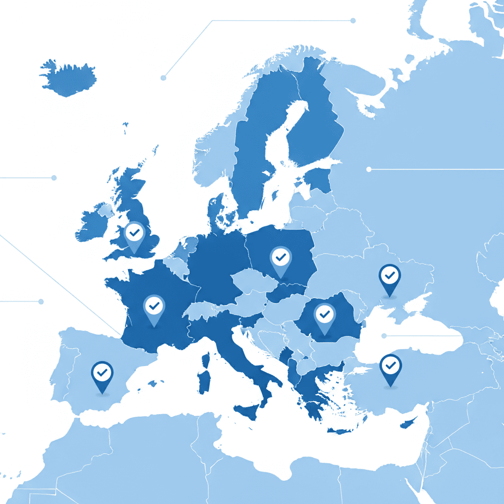 Overzicht Peppol verplicht per land in Europa